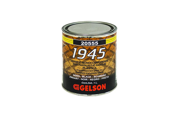 Vernice Monocomponente Nera Texturizzata per Plastiche 1 lt 1945 Gelson