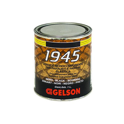 Vernice Monocomponente Grigio Scuro Texturizzata per Plastiche 1 lt 1945 Gelson