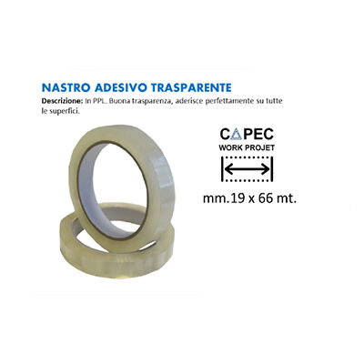 Scotch Nastro Adesivo Trasparente 19x132
