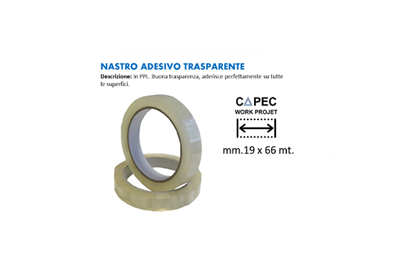 Scotch Nastro Adesivo Trasparente 19x132