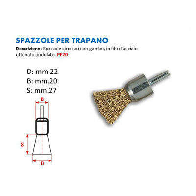 Spazzola per Trapano a Pennello modello PE20