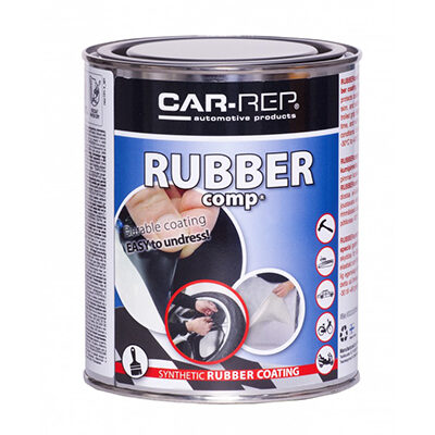 Vernice a Pellicola Rubber Comp Nero opaco lt 1 Car-Rep