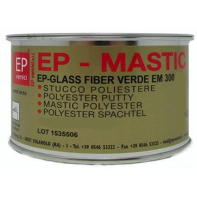 Stucco in Fibra di Vetro Ep-Glass Fiber Verde in padella 1 kg Ep Vernici