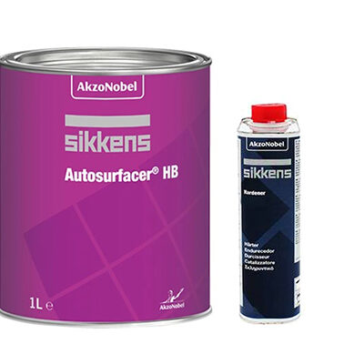 Fondo Sikkens Autosurfacer HB 5:1 lt 1 + Catalizzatore Slow P35 lt 0.500