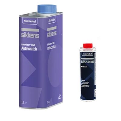 Kit Trasparente Autoclear HSR Antiscratch 1 lt + Catalizzatore Slow P35 0.500 lt Sikkens