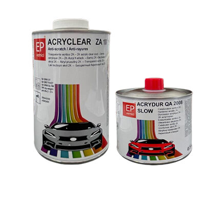 Kit Trasparente Acrilico 2K Anti-Scratch HS Acryclear ZA10 1 lt + Catalizzatore Slow 0.500 lt Ep Vernici