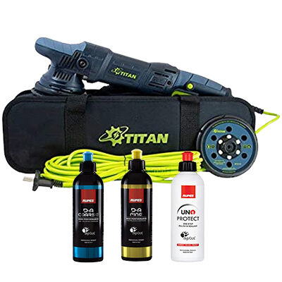Kit Lucidatrice Rotorbitale Titan TDA15 Orbita 15 mm 1050W con Paste Abrasive Rupes 3x250 ml