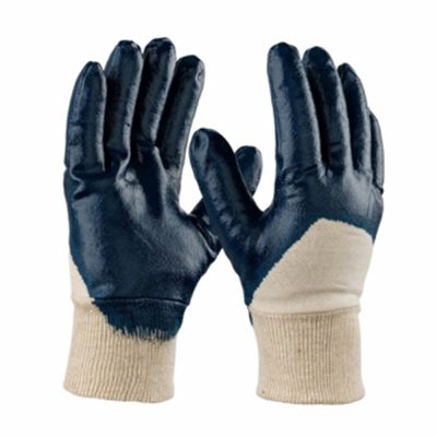 Guanto Nitrile Spalmato Blu tg. 10