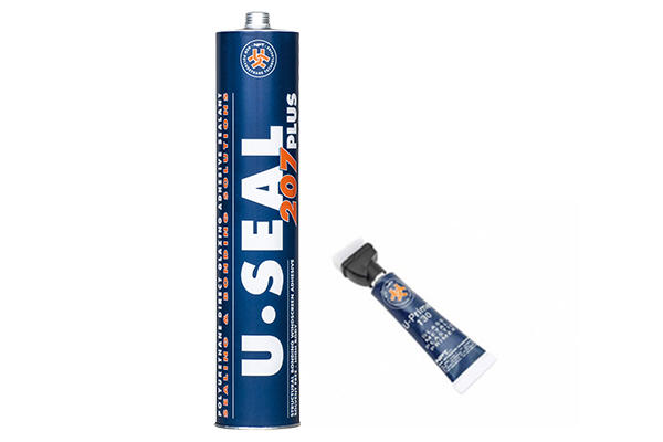 Kit incollaggio Cristalli U-Seal 207 Plus Nero - Cartuccia 310 ml e Primer Glass - Stick 10 ml