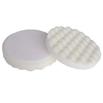 Tampone per lucidatura ondulato Bianco per Pasta Abrasiva Media D.150 mm