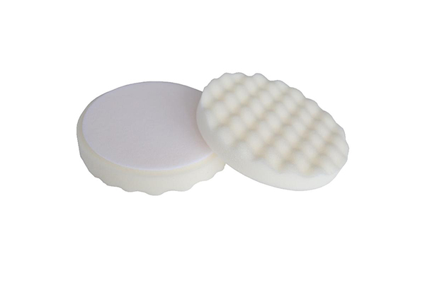 Tampone per lucidatura ondulato Bianco per Pasta Abrasiva Media D.150 mm