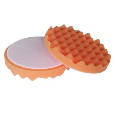 Tampone per lucidatura ondulato Arancio per Pasta Abrasiva Grossa D.150 mm