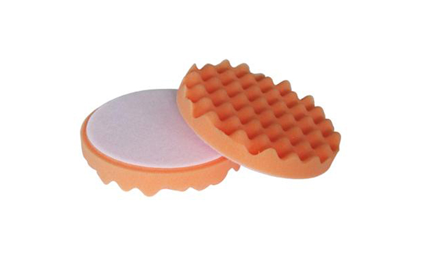 Tampone per lucidatura ondulato Arancio per Pasta Abrasiva Grossa D.150 mm
