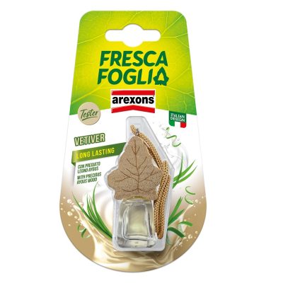 Profumatore per Auto Fresca Foglia Boccettino Vetiver Arexons