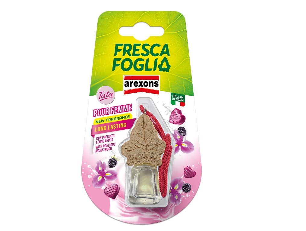Profumatore per Auto Fresca Foglia Boccettino Pour Femme Arexons