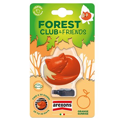 Profumatore per Auto Forest Club Volpe Orange Sunrise Arexons