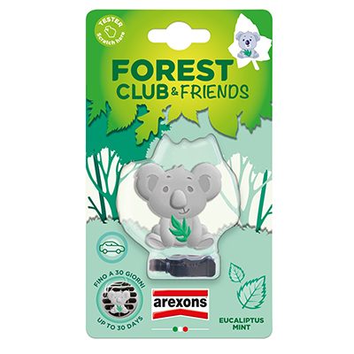 Profumatore per Auto Forest Club Koala Eucalipt Mint Arexons