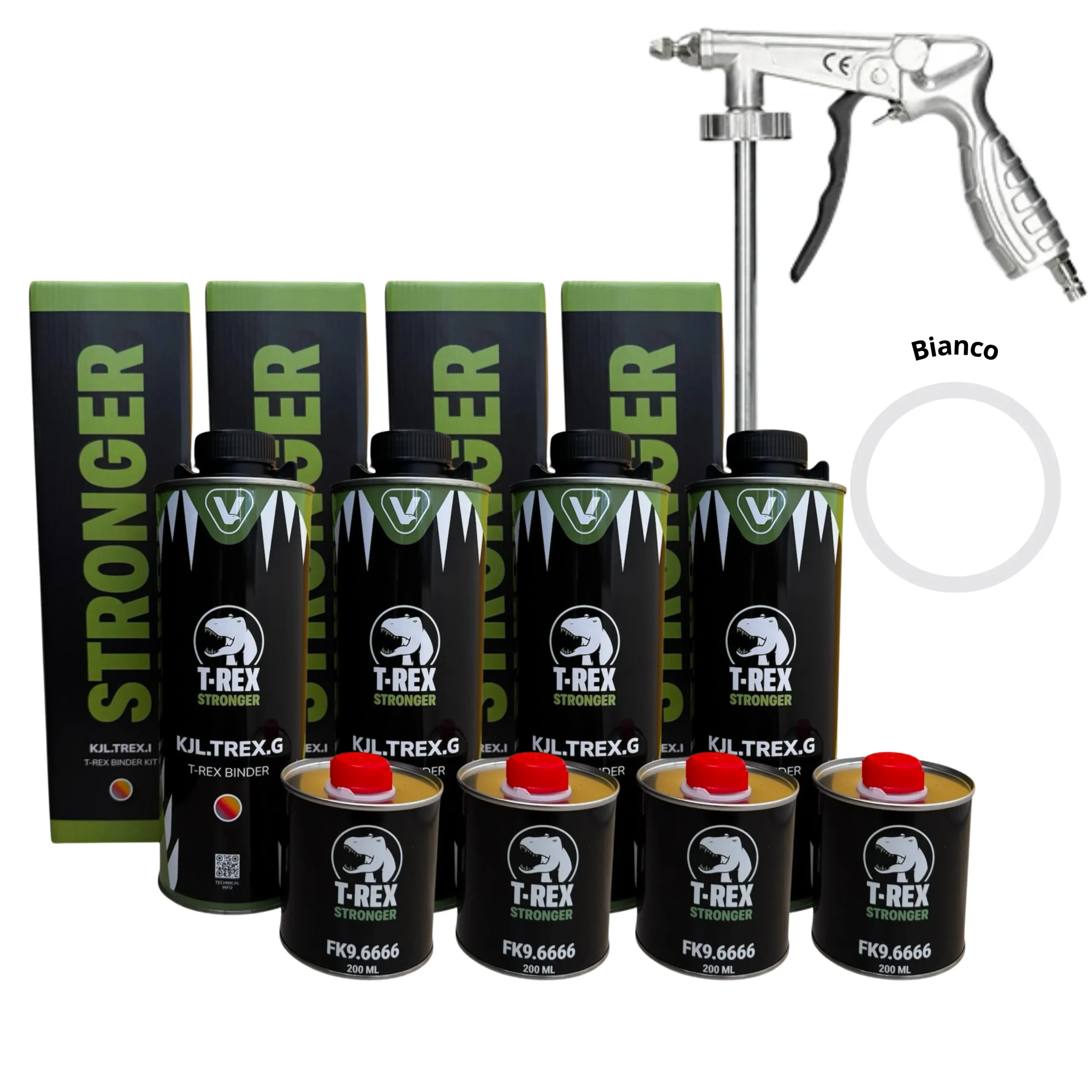 t rex bianco 4 lt pistola