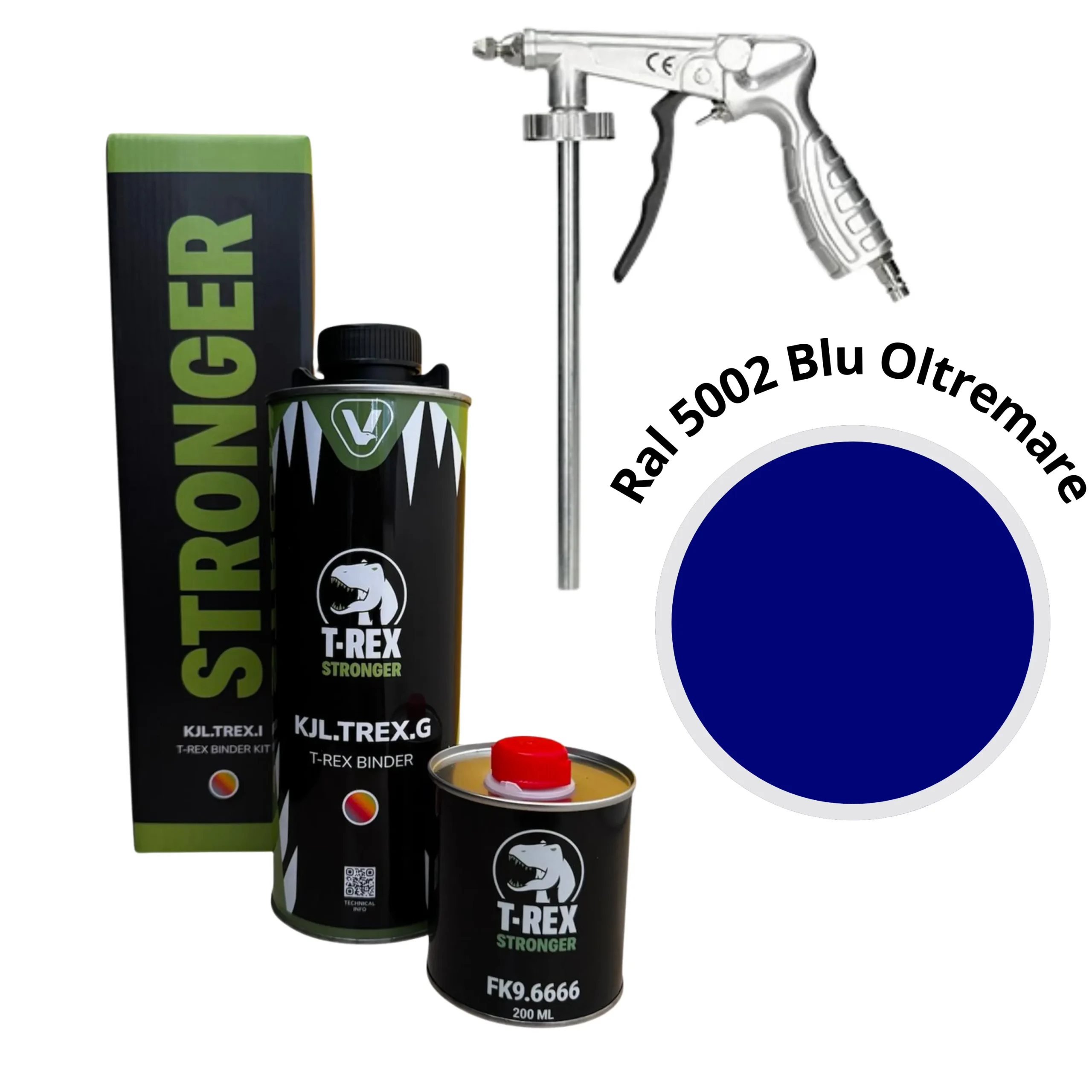 t rex ral 5002 blu oltremare 1 lt pistola