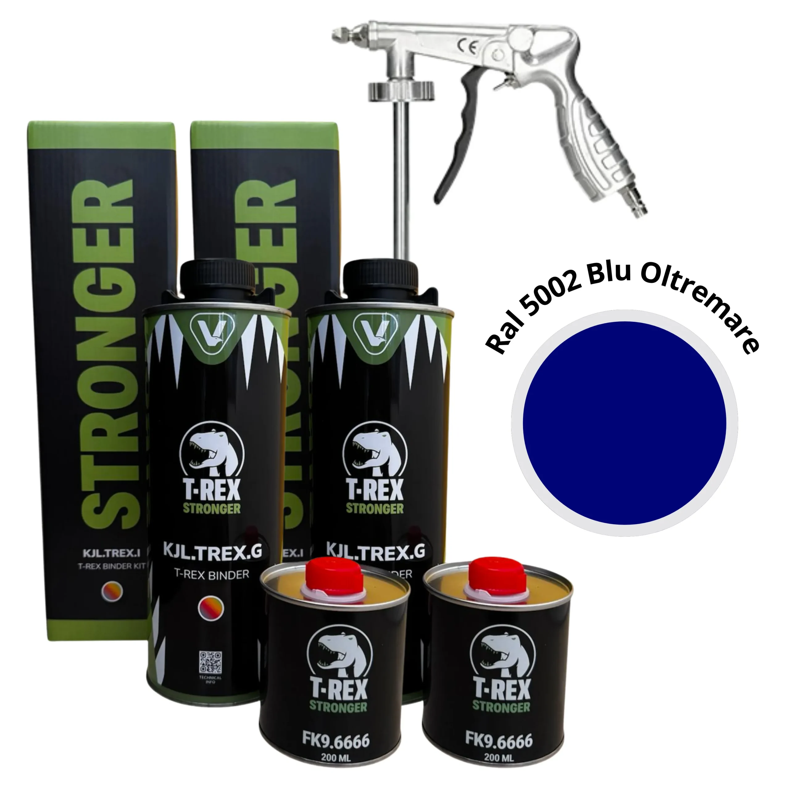 t rex ral 5002 blu oltremare 2 lt pistola