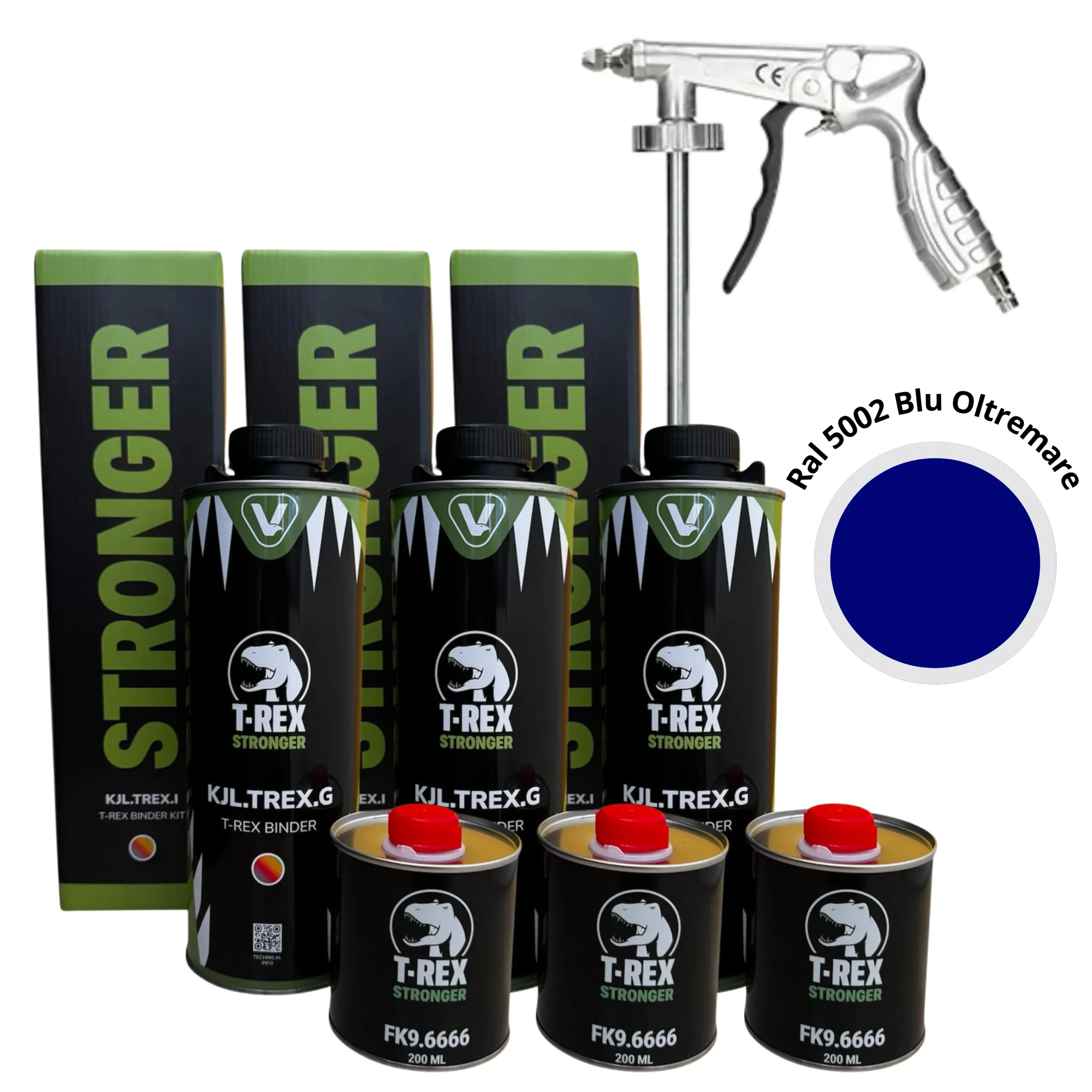 t rex ral 5002 blu oltremare 3 lt pistola