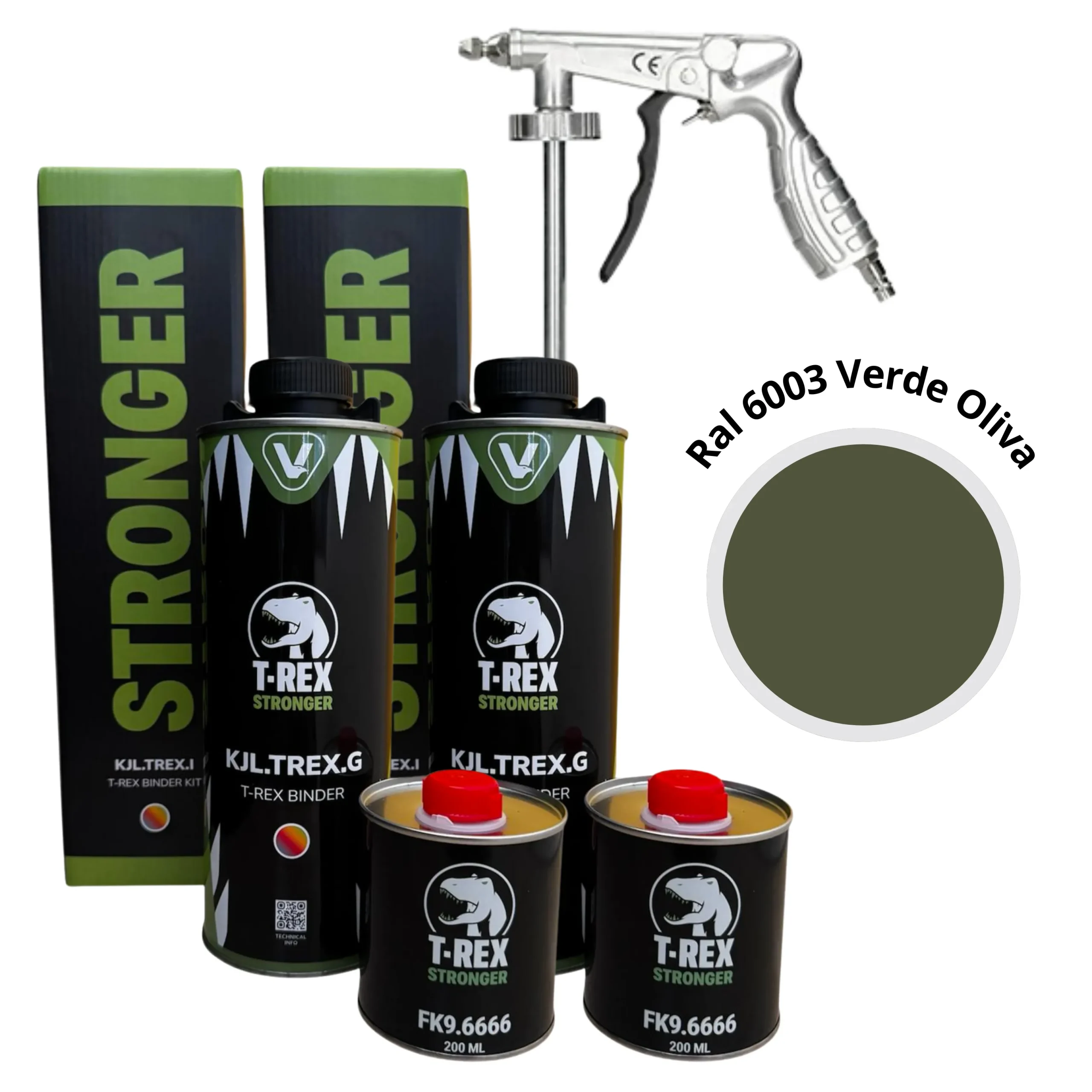 t rex ral 6003 verde oliva 2 lt pistola