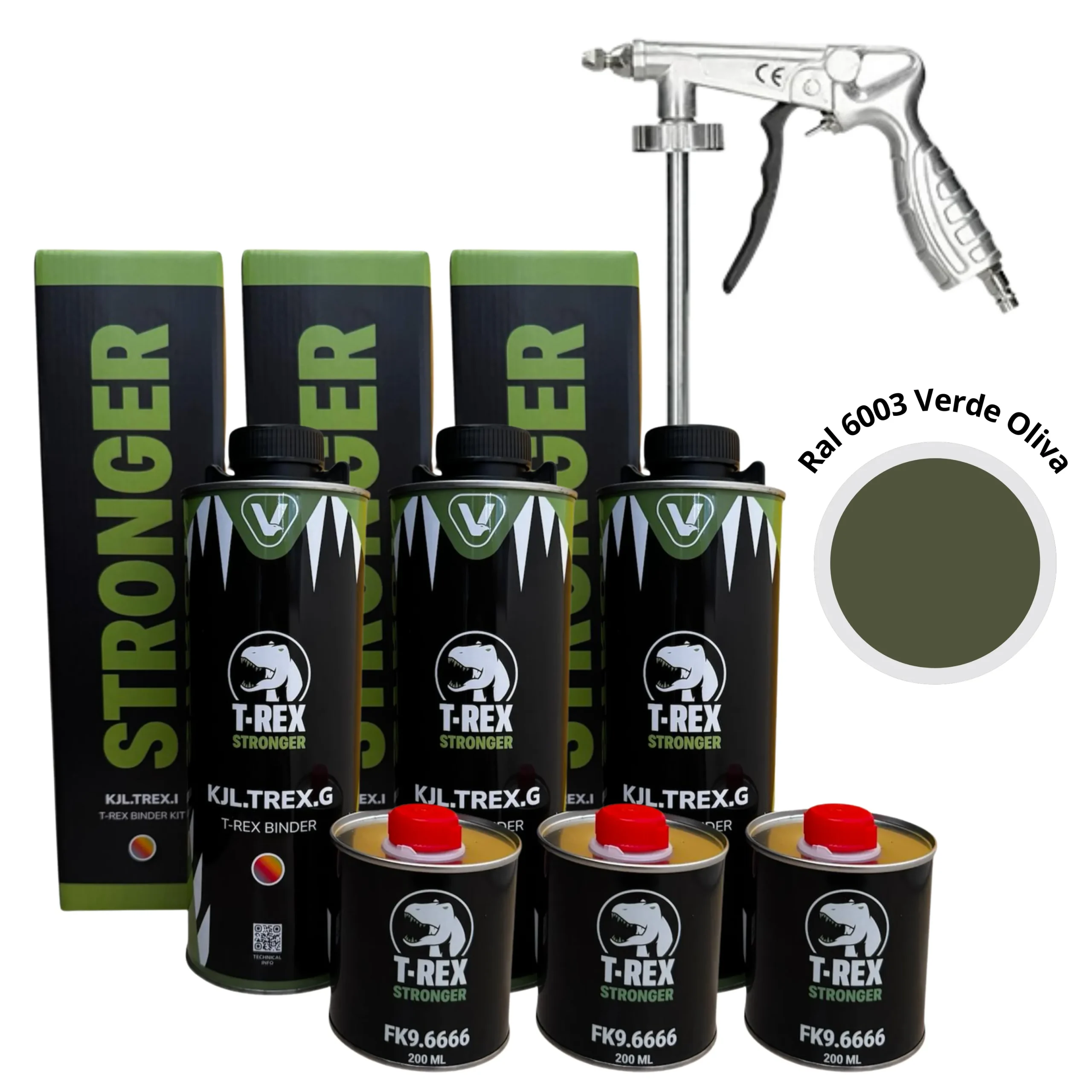 t rex ral 6003 verde oliva 3 lt pistola