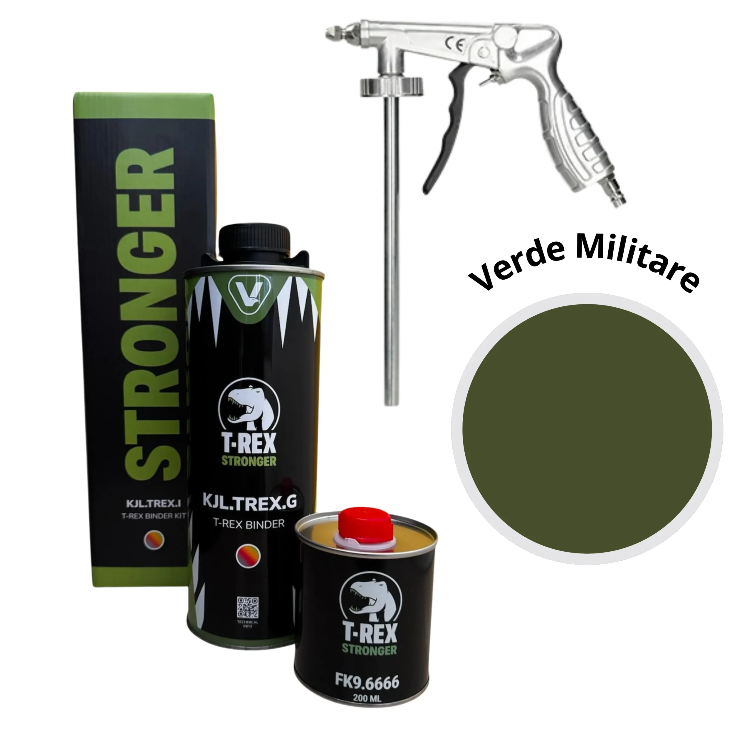 t rex verde militare 1 lt pistola