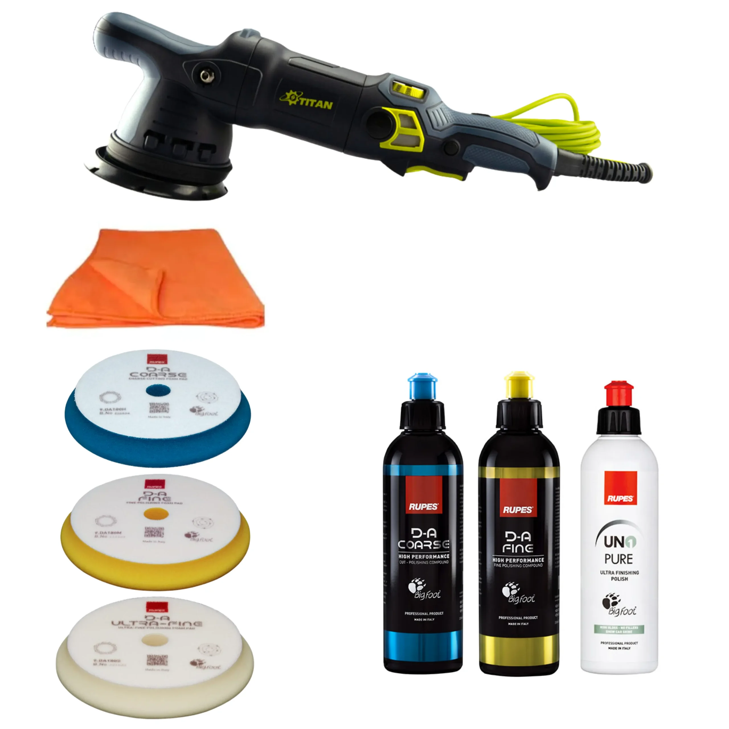 Set Lucidatura Professionale Dino KRAFTPAKET Lucidatrice Eccentrica 900W - Set XXL Con 2 Piastre, Borsa E Accessori Per Auto E Barca Macchina Lucidatrice Dual Action Senza Aloni - Foto 13