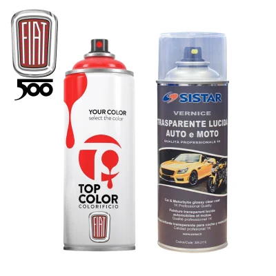 spray base opaca trasparente 1k fiat 500 1