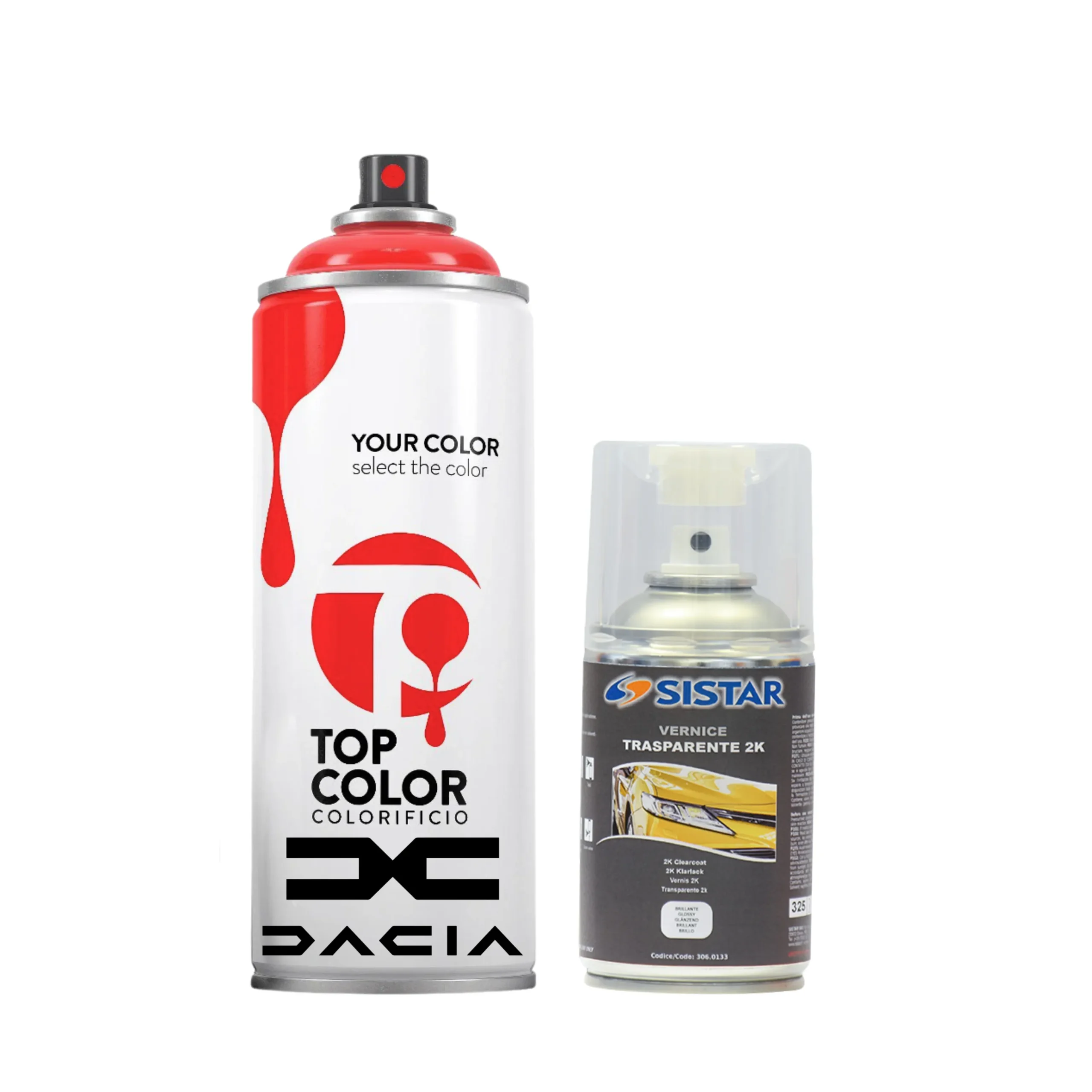 spray base opaca trasparente 2k dacia