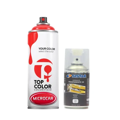 spray base opaca trasparente 2k microcar