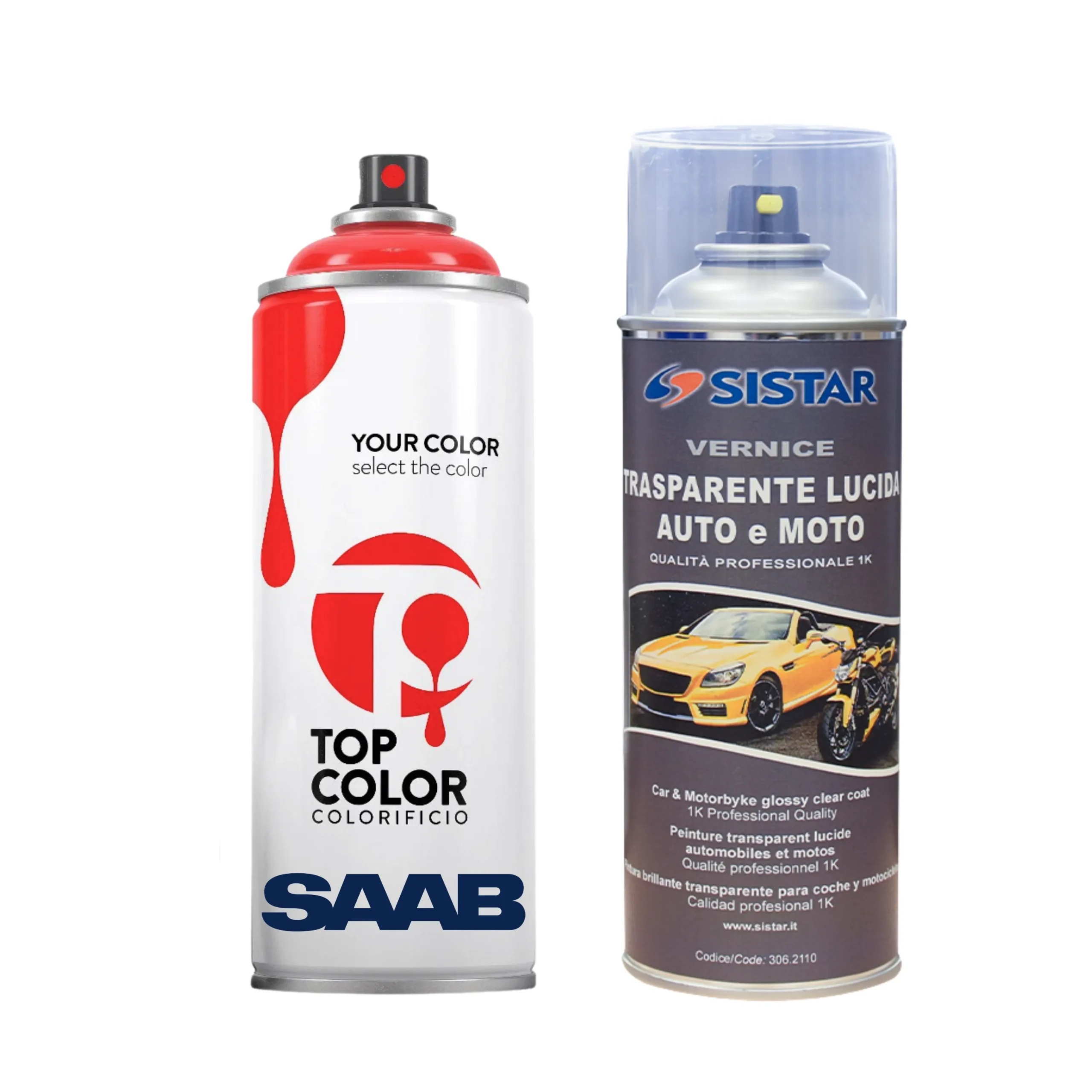 spray base opaca trasparente 1k saab