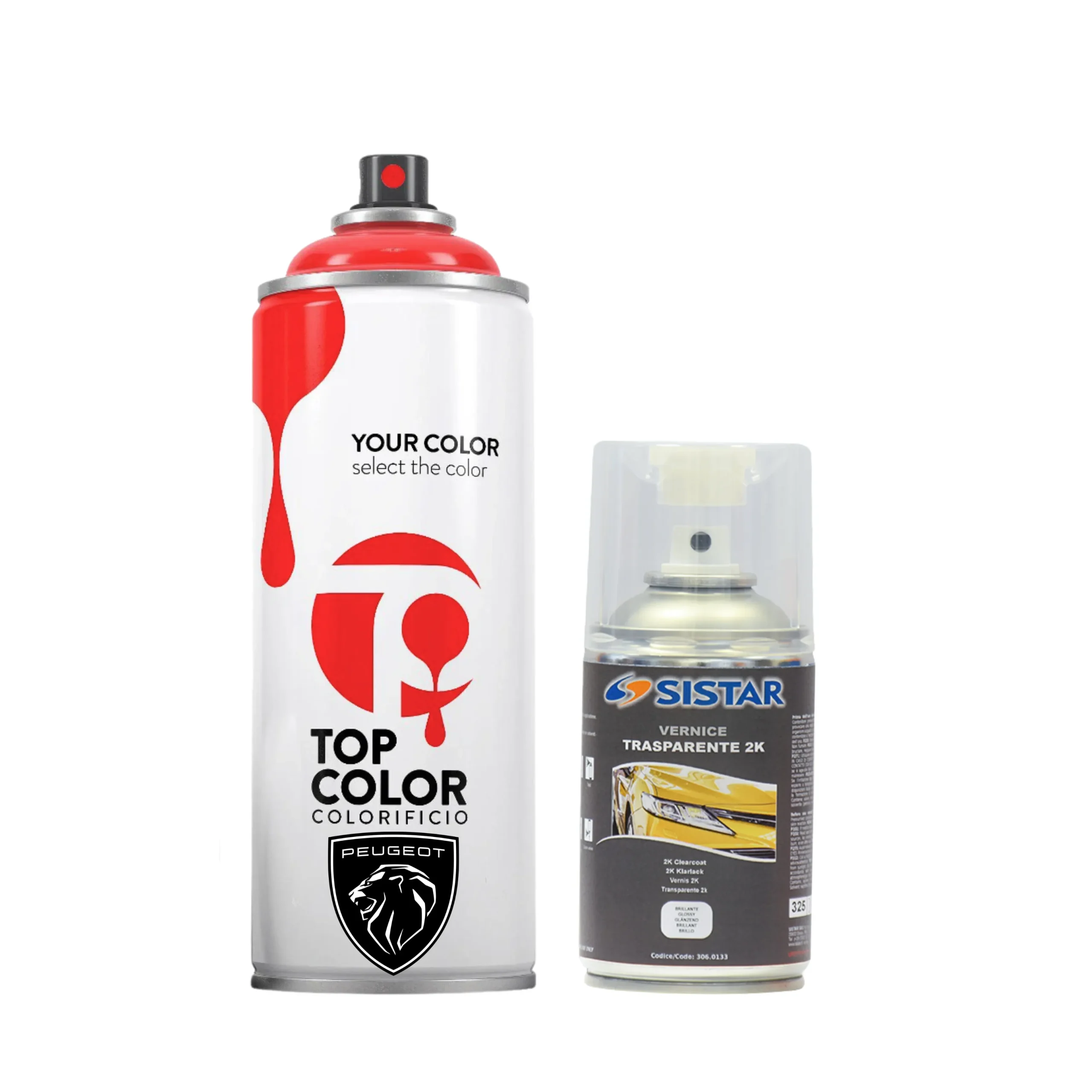 spray base opaca trasparente 2k peugeot