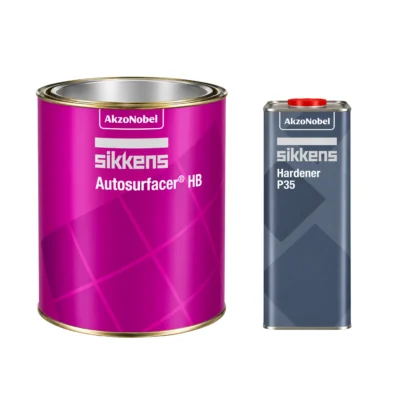Fondo Sikkens Autosurfacer HB 5:1 lt 1 + Catalizzatore Slow P35 lt 0.500