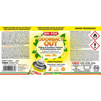 odorbact out lemon etichetta